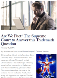 Are We Fuct? The Supreme Court to Answer this Trademark Question