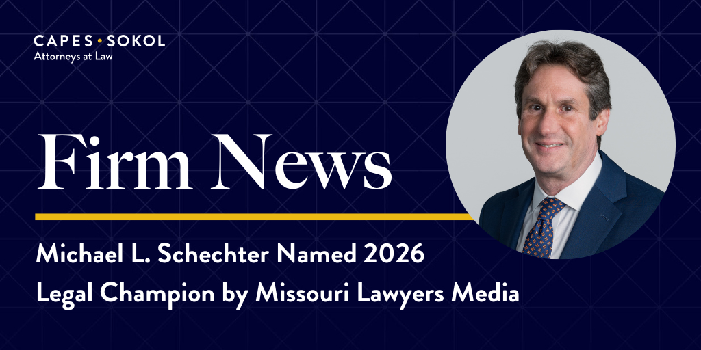 Michael L. Schechter Named 2026 Legal Champion by Missouri Lawyers Media